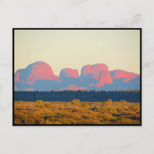 Postal cúpulas de kata tjuta sunrise