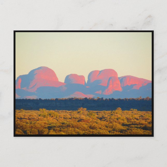 Postal cúpulas de kata tjuta sunrise (Anverso)