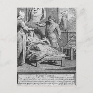 Postal Curación milagrosa de una mujer ciega