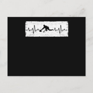 Postal Curador de deportes de invierno de piedra curvada 