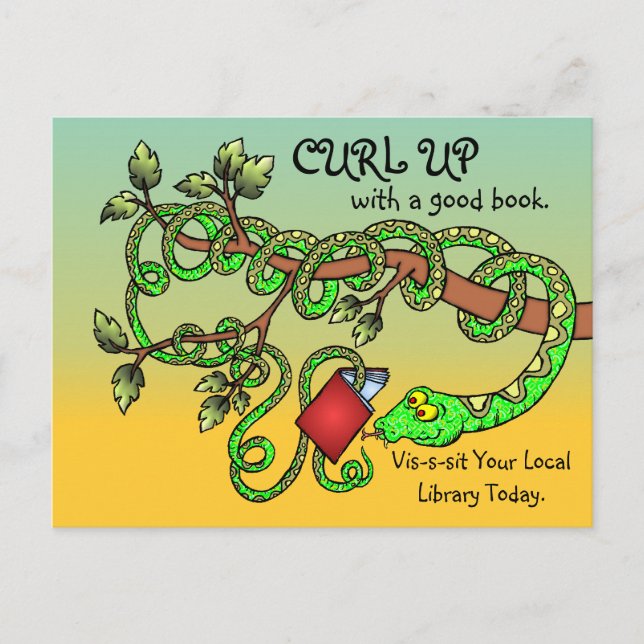 Postal Curar con un buen libro (Anverso)