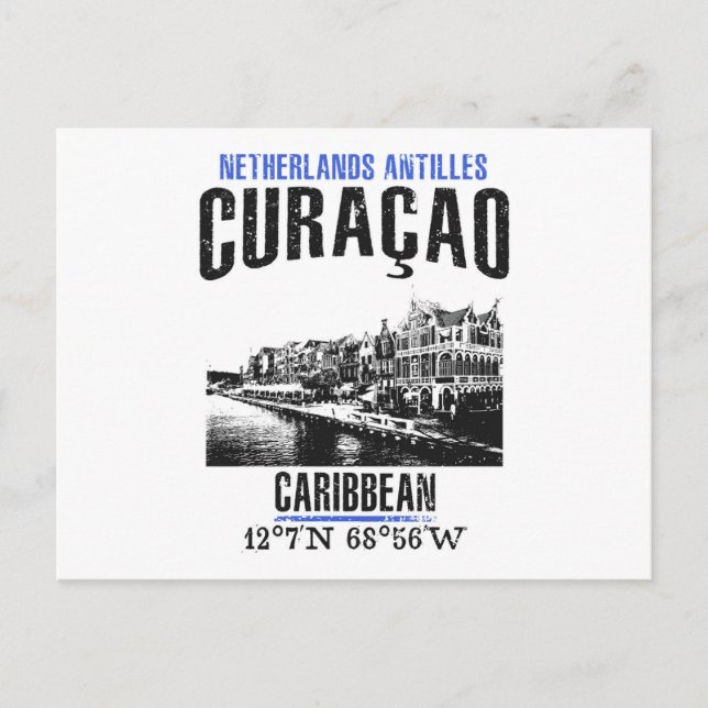 Postal Curazao (Anverso)
