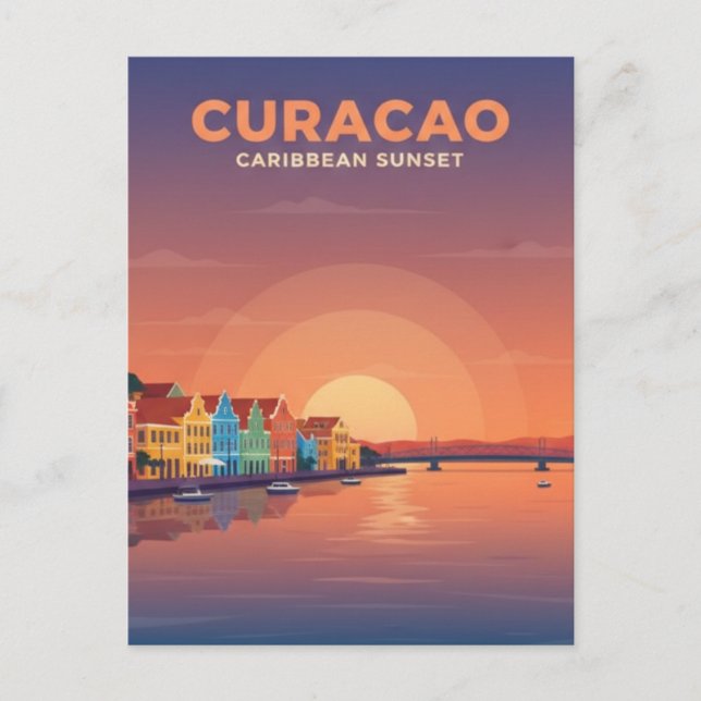 Postal Curazao Caribe neerlandés (Anverso)