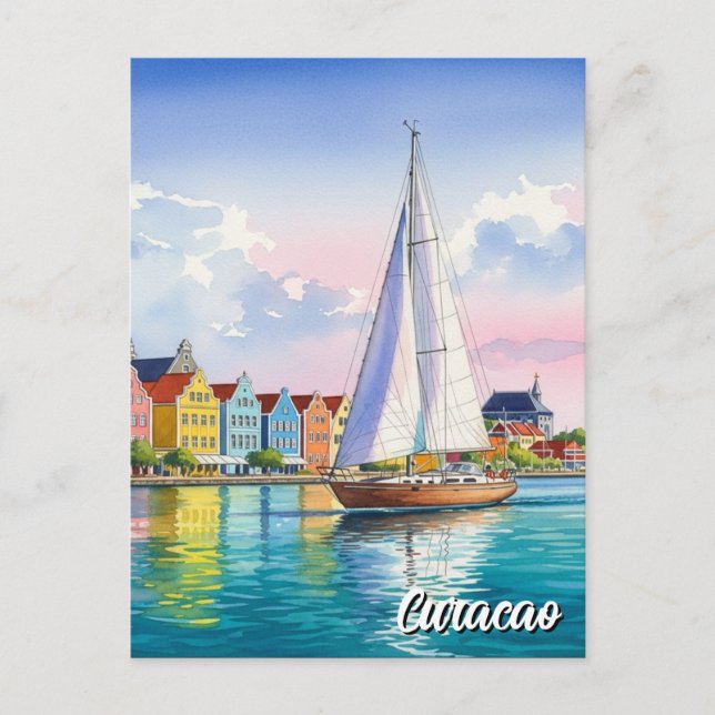 Postal Curazao Caribe neerlandés (Anverso)