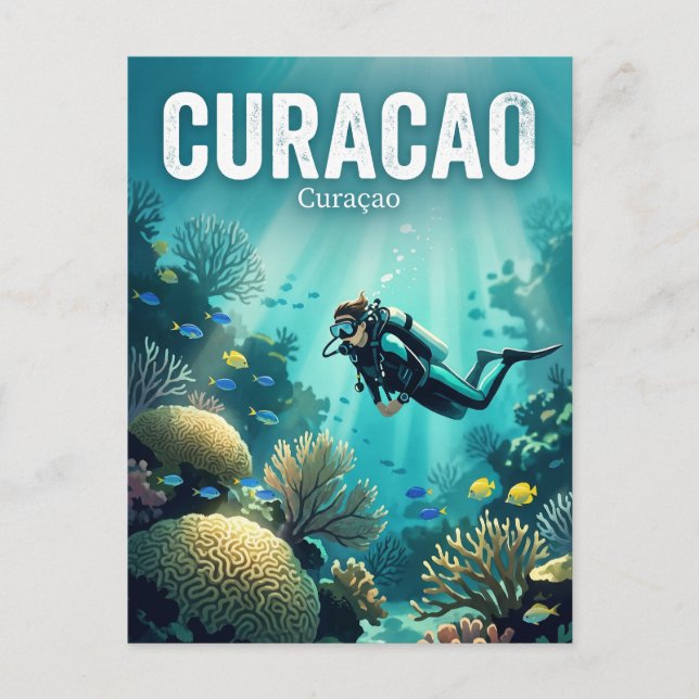 Postal Curazao Curaçao (Anverso)