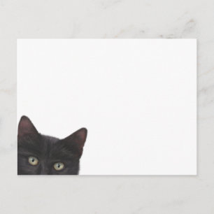 Postal Curiosa pintura digital Kitty