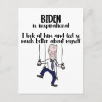 Curiosa sátira Inspiradora de marioneta anti Biden