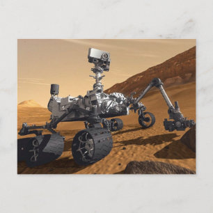 Postal Curiosidad Rover de Marte, Misión Espacial Planeta