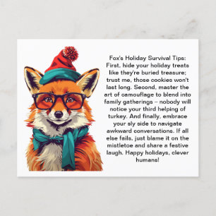 Postal Curiosos consejos de supervivencia de vacaciones d