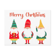 Curiosos gnomos festivos Feliz Navidad