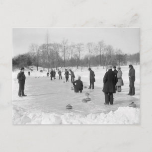 Postal Curling en Central Park, 1906
