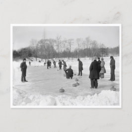 Postal Curling en Central Park, Nueva York
