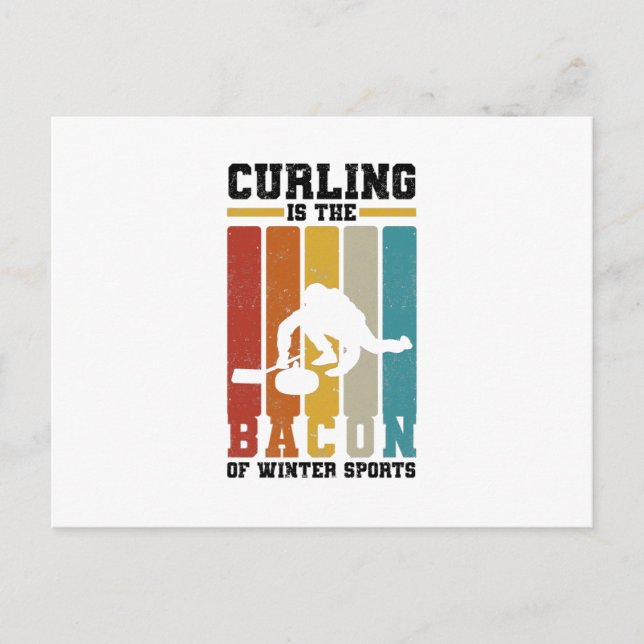 Postal Curling Team Gifts | Curl Curler Sports Winter (Anverso)