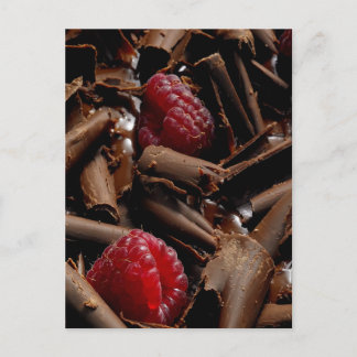 Postal Curlos de chocolate y frambuesas