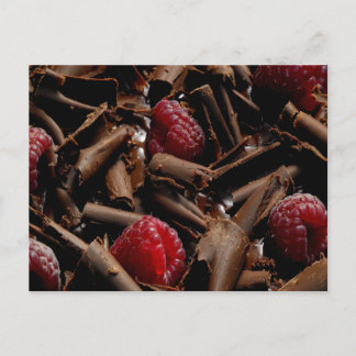 Postal Curlos de chocolate y frambuesas