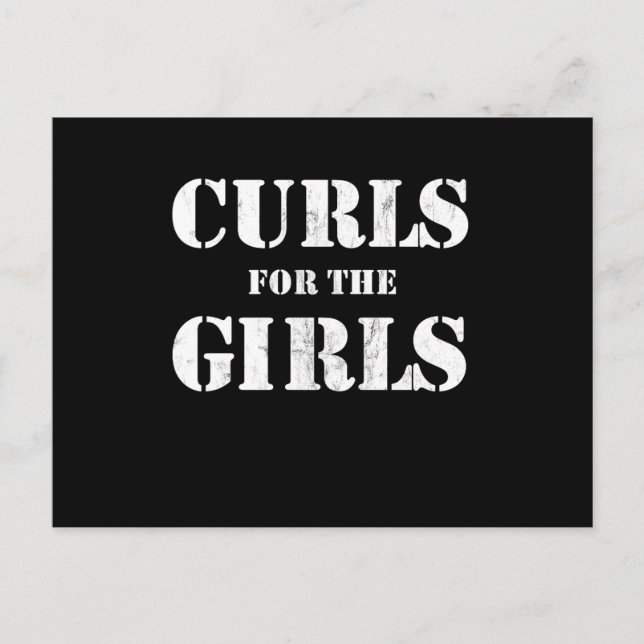 Postal Curls Para Los Chicas Funny Bodybuilding Weightlif (Anverso)