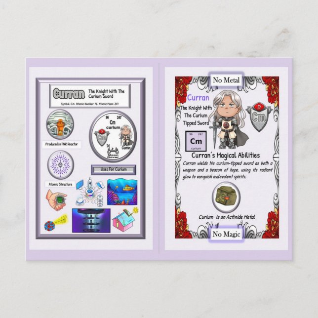Postal Curran - Espada del Curio Knight (Anverso)