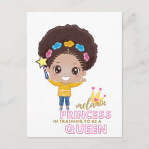 Postal Curso De Chicas Melanin Princess Para Ser Reina