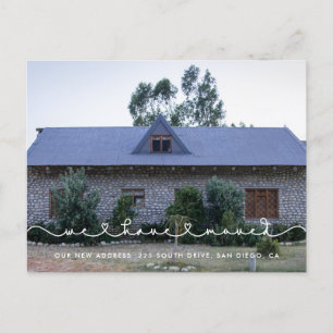 Postal Curso de conexión del tipo de letra del corazón No