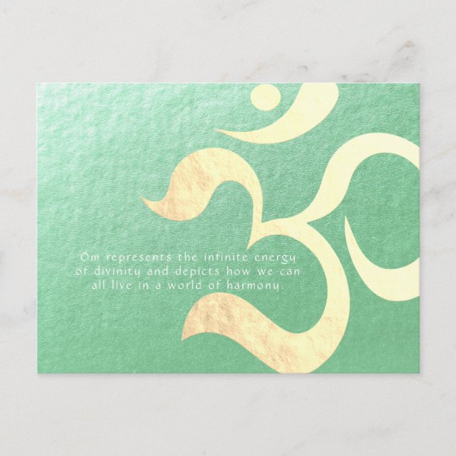 Postal Curso de medicina de yoga para entrenador de vida  (Anverso)