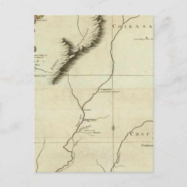 Postal Curso Del Río Mississipi (Anverso)