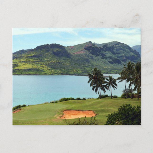 Postal Curso oceánico en Hokuala, Kauai, Hawaii (Anverso)