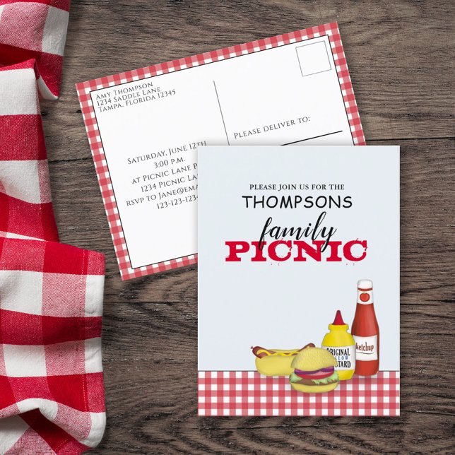 Postal Curso verano picnic moda Cocina de moda caprichosa (Subido por el creador)