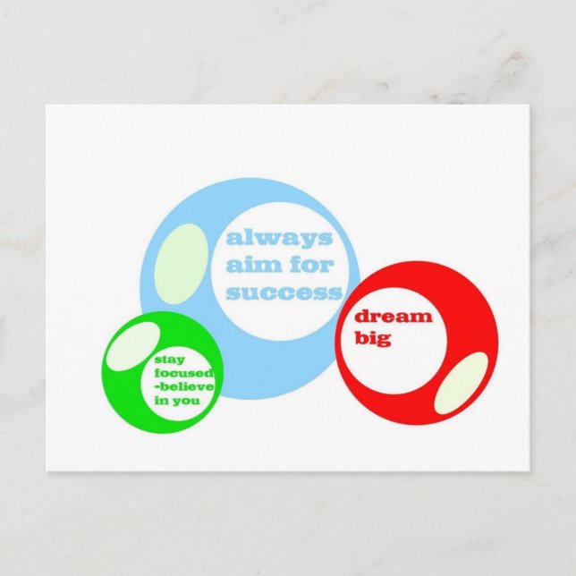 Postal Cursos de éxito 3D (Anverso)