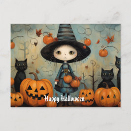 Postal Curte Halloween Witch 6