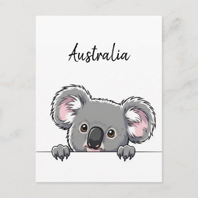 Postal Curte Koala Travel (Anverso)
