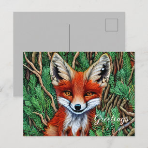 Postal Curte Little Wilderness Fox