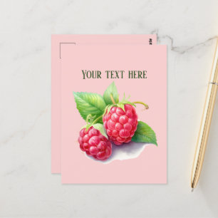 Postal Curte Raspberry añadir mensaje