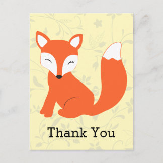 Postal Curte Woodland Baby Fox