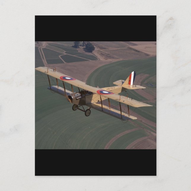 Postal Curtiss, Jenny, 1918, Aviación clásica (Anverso)
