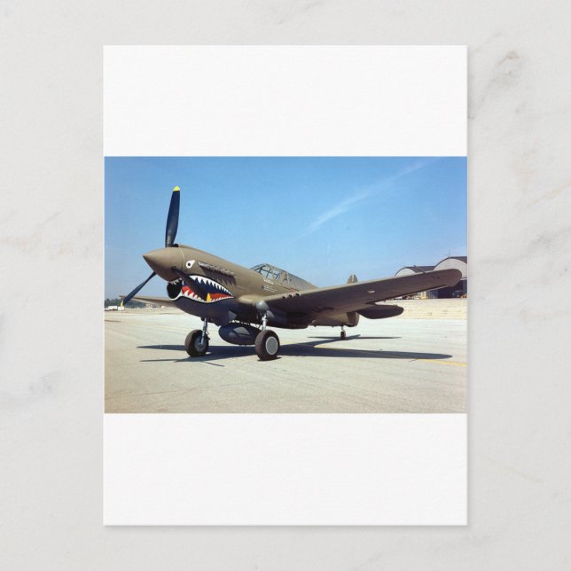 Postal curtiss P-40 tomahawk (Anverso)