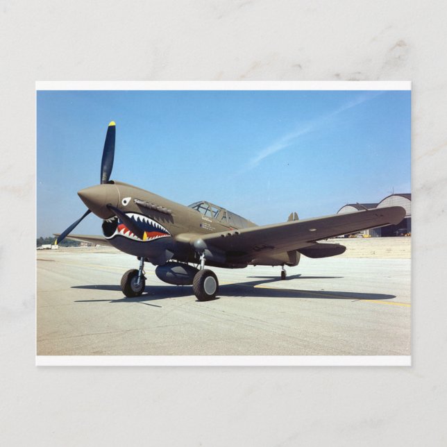 Postal curtiss P-40 tomahawk (Anverso)