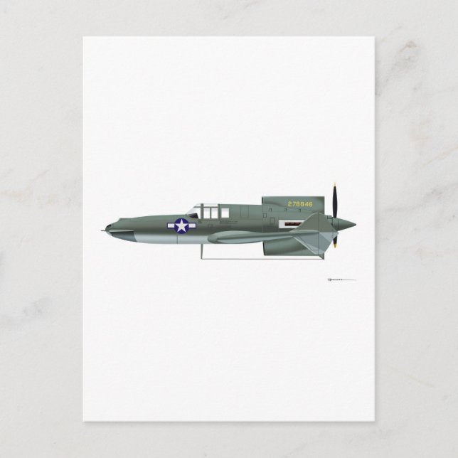 Postal Curtiss XP-55 Ascender (Anverso)