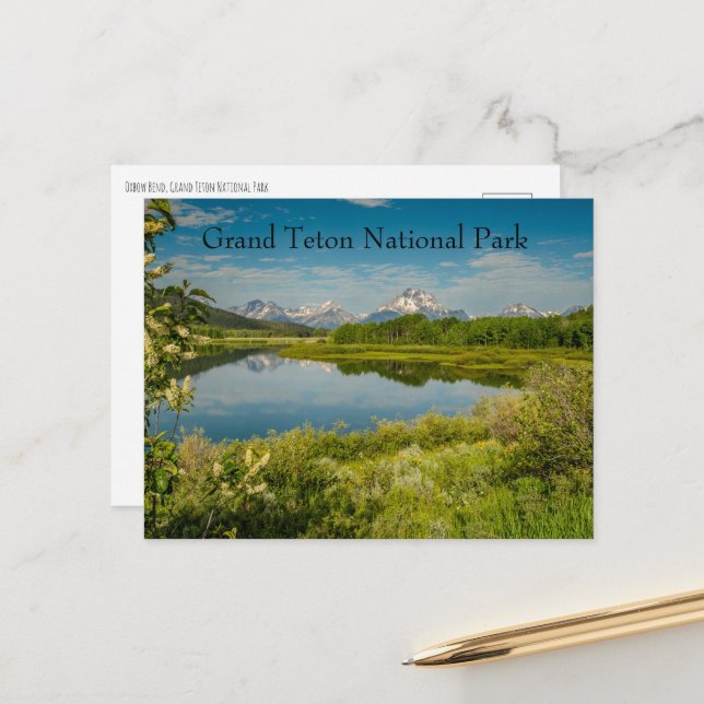 Postal Curva del Buey Parque Nacional Grand Teton (Anverso/Reverso In Situ)