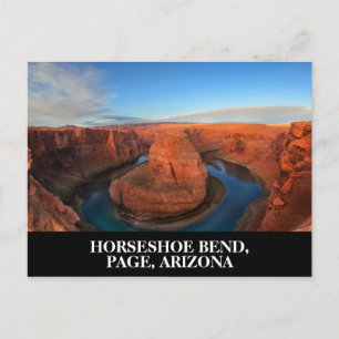 Postal Curva del herradura en Page, Arizona suroeste de E