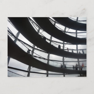 Postal curvas de cúpula de reichstag