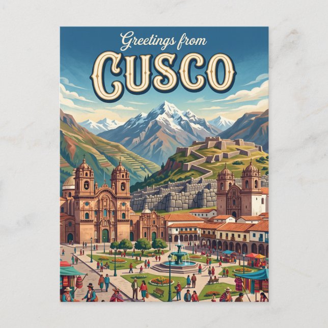 Postal Cusco Perú (Anverso)