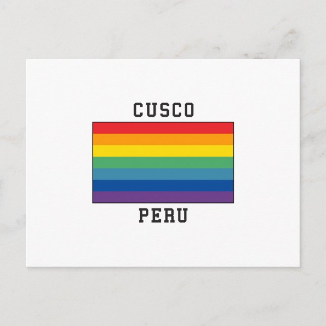 Postal Cusco, Peru Flag (Anverso)
