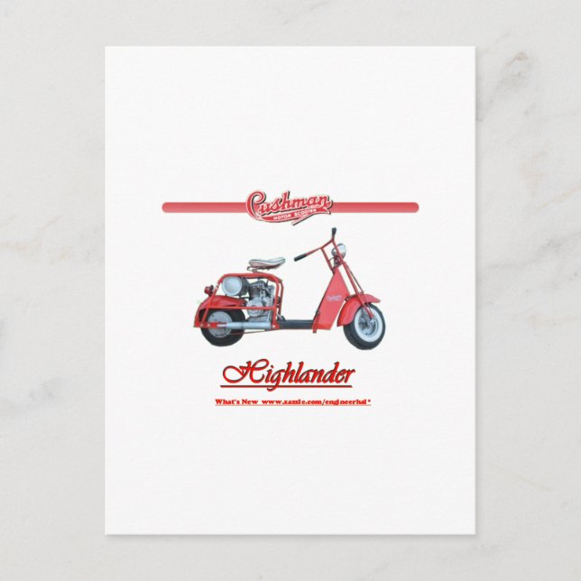 Postal Cushman Highlander Scooter (Anverso)