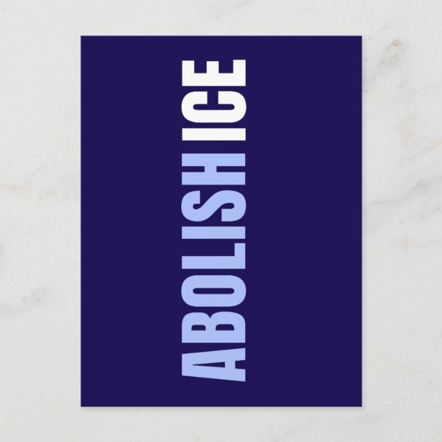 Postal Custom Anti Abolish ICE Political Postcard (Anverso)