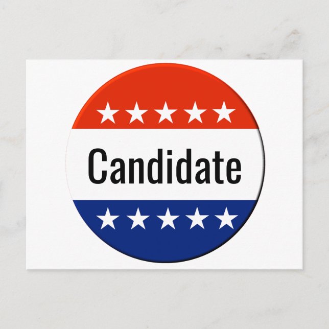 Postal Custom Candidate Campaign 2024 Election (Anverso)