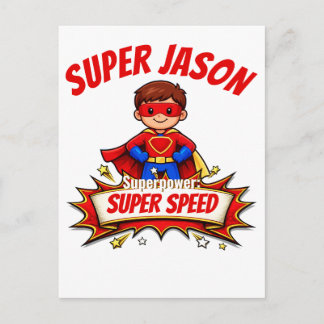 Postal Custom Kids Superhero Name & Superpower