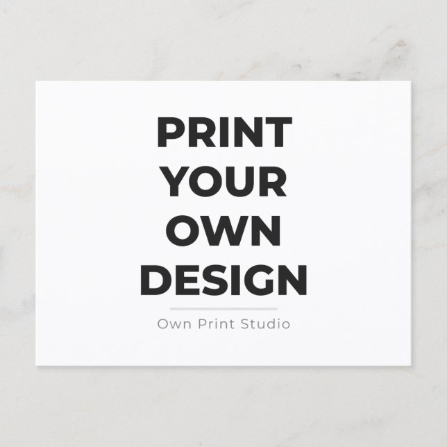 Postal Custom Print Your Own | Printing My Own To Order (Anverso)