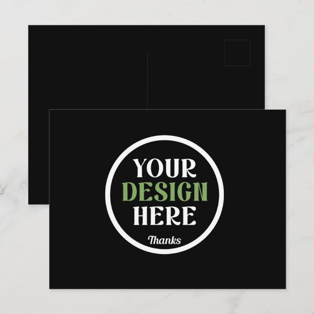 Postal custom, unique, sleek & minimalist hershey®'s kiss (Anverso / Reverso)