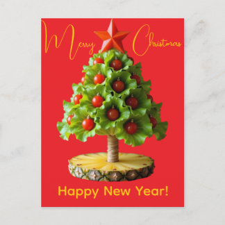 Postal Custom Vegetables Christmas Tree, Lettuce Leaves 