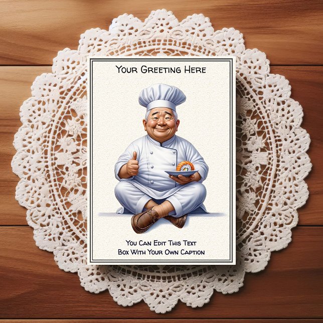 Postal Customizable Any Occasion Cooking / Chef Postcard (Subido por el creador)